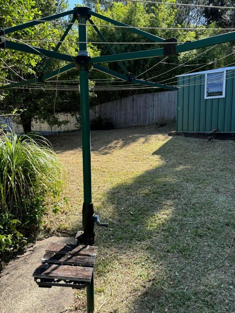 Garden after mowing and clean-up